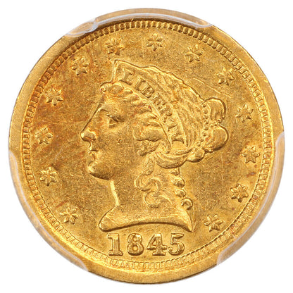 1845-O $2.50 PCGS AU50 ex: D.L. Hansen - Liberty Head $2.5