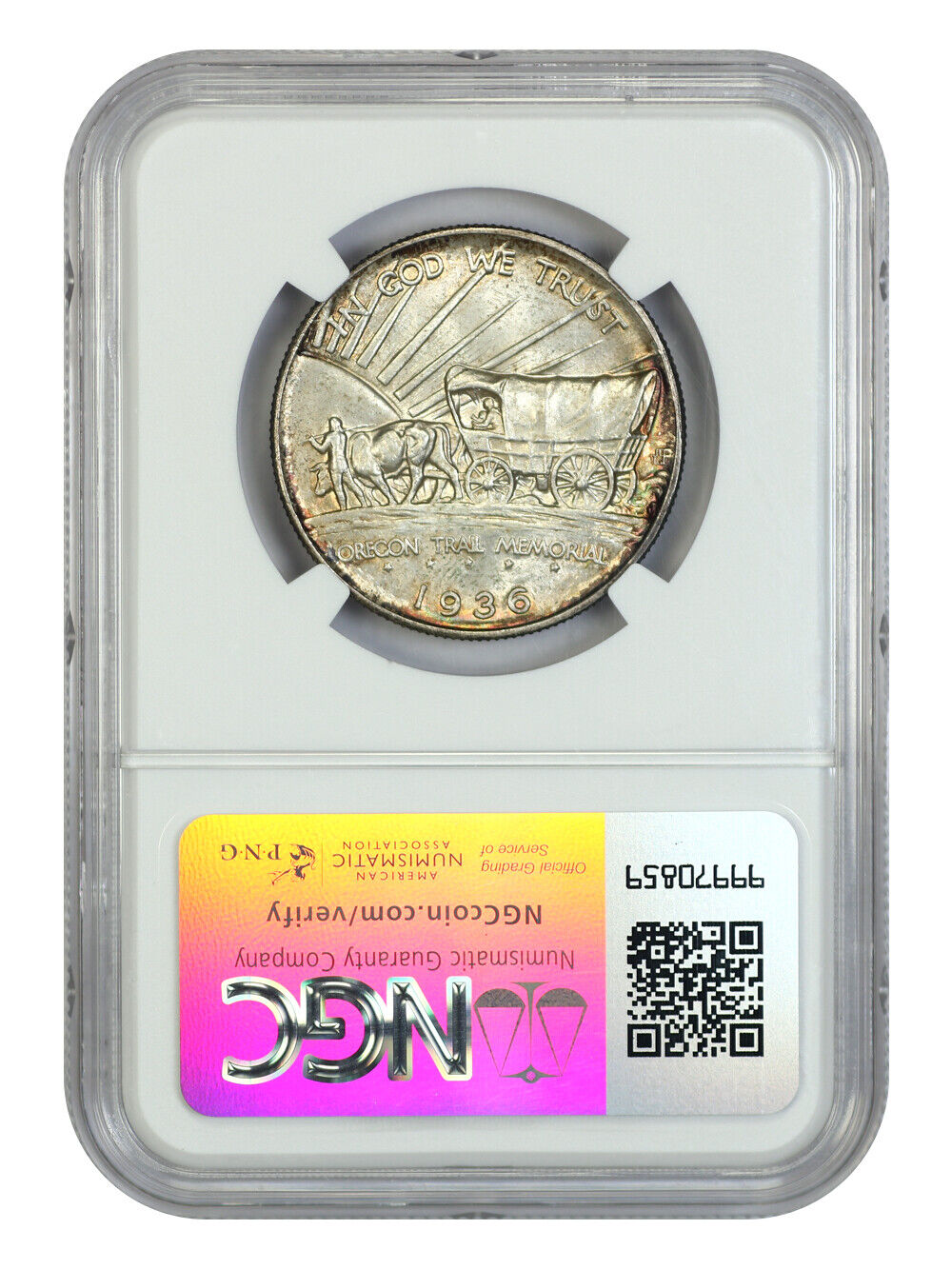 1936 50C Oregon NGC MS67 - Classic Silver Commemorative - Low Mintage Issue