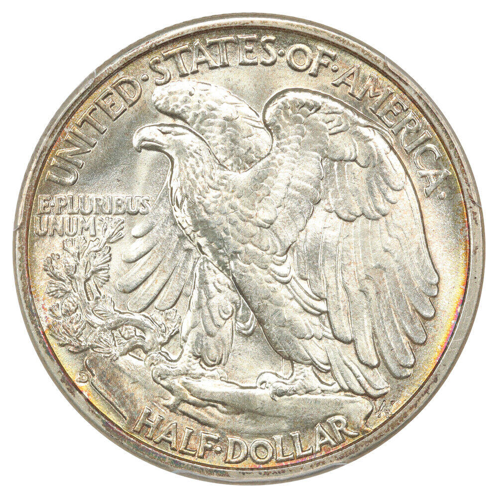 1936-D 50C PCGS MS66 - Walking Liberty Half Dollar