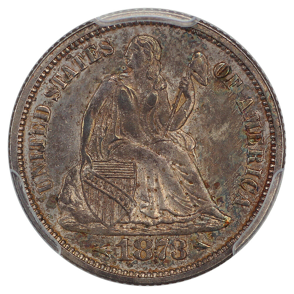 1873 10C PCGS PR63 (Arrows) ex: D.L. Hansen