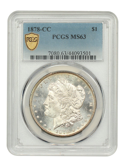 1878-CC $1 PCGS MS63 - Morgan Dollar - Popular First-Year Carson City Morgan