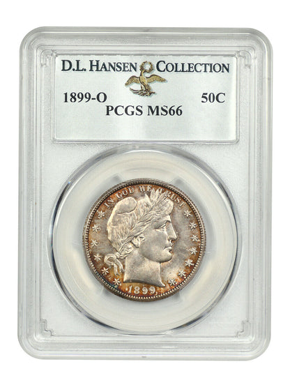 1899-O 50C PCGS MS66 ex: D.L. Hansen