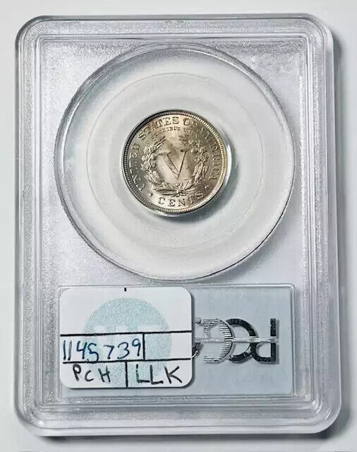 1907 P Liberty Head Nickel PCGS MS-64