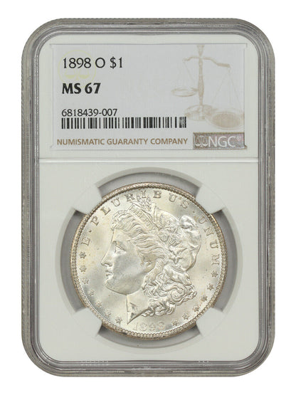 1898-O $1 NGC MS67 - Morgan Dollar