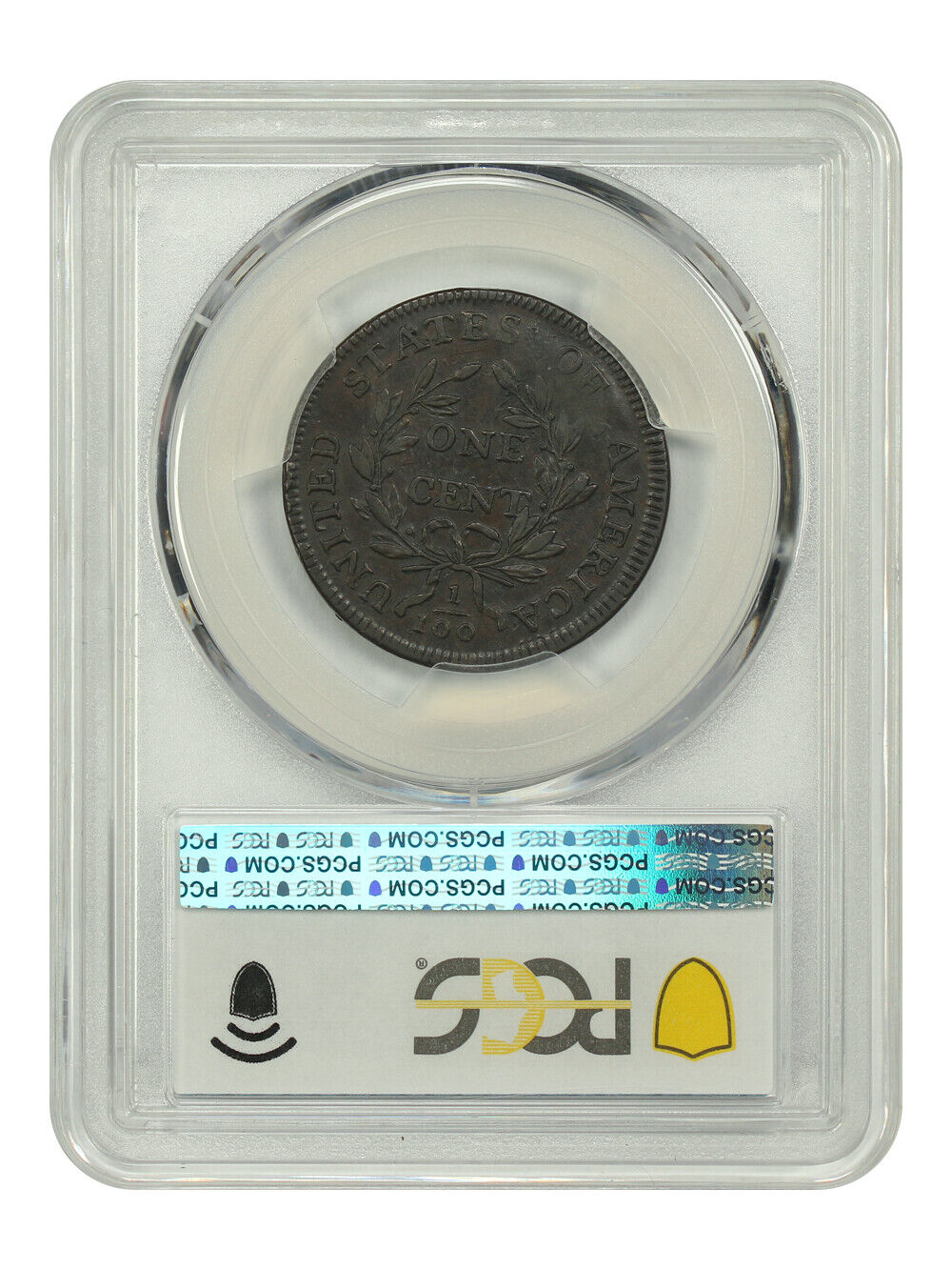 1797 1C PCGS XF45 (Reverse of 1797, Stems) - Draped Bust Cent