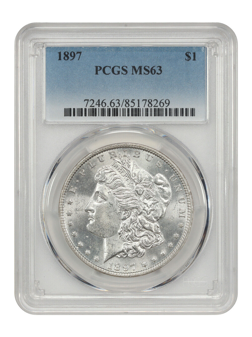 1897 $1 PCGS MS63 - Morgan Dollar