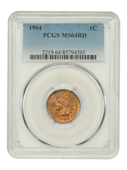 1904 1C PCGS MS64RD - Indian Cent