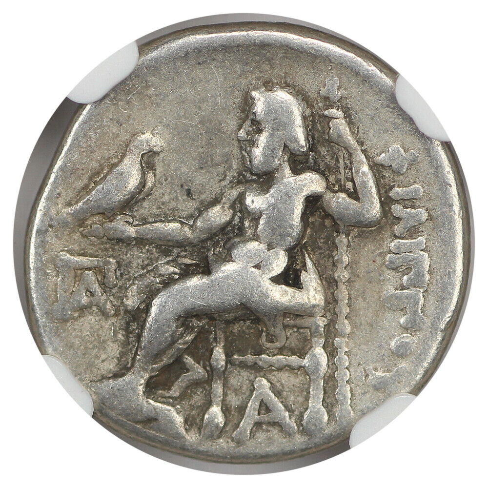 Ancient Roman: Philip III (323-317 BC) AR Drachm NGC Fine (Kingdom of Macedon)