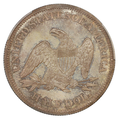 1862 50C PCGS/CAC PR64+