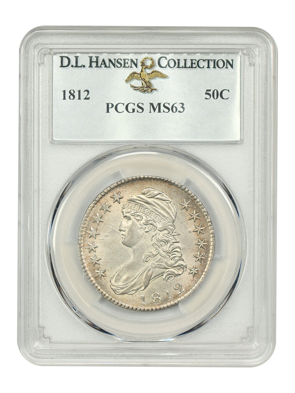 1812 50C PCGS MS63 ex: D.L. Hansen