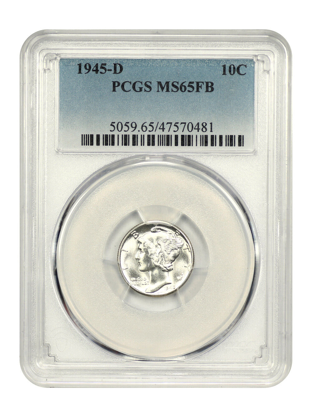 1945-D 10C PCGS MS65FB