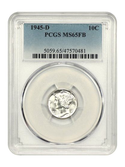 1945-D 10C PCGS MS65FB