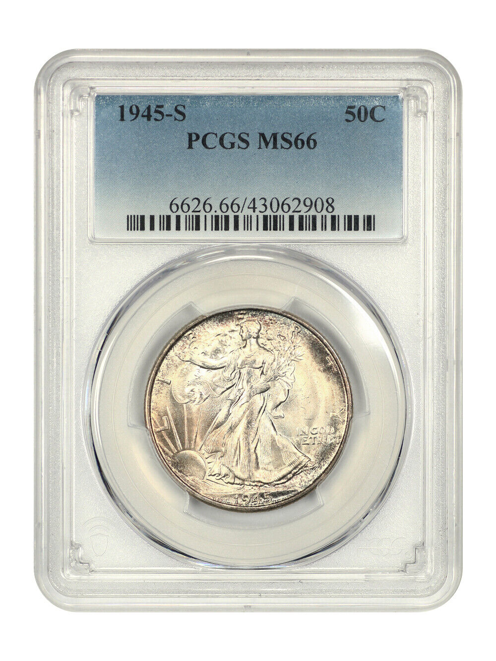 1945-S 50C PCGS MS66