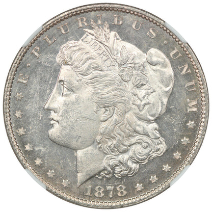 1878 7TF $1 NGC MS62DMPL (Reverse of 1878) - Morgan Dollar