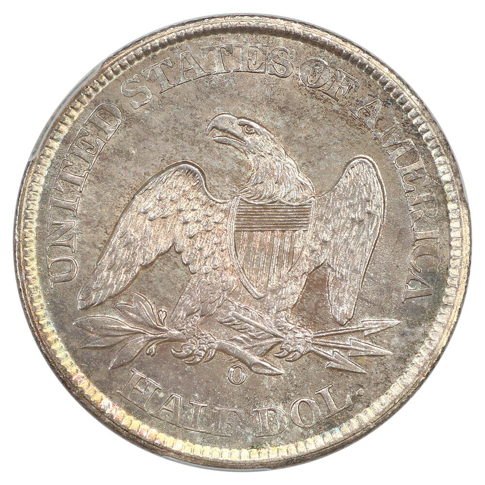 1861-O 50C PCGS MS65 - Liberty Seated Half Dollar