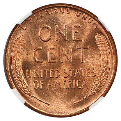 1956 1C NGC MS67RD - Lincoln Cent (Wheat Reverse)