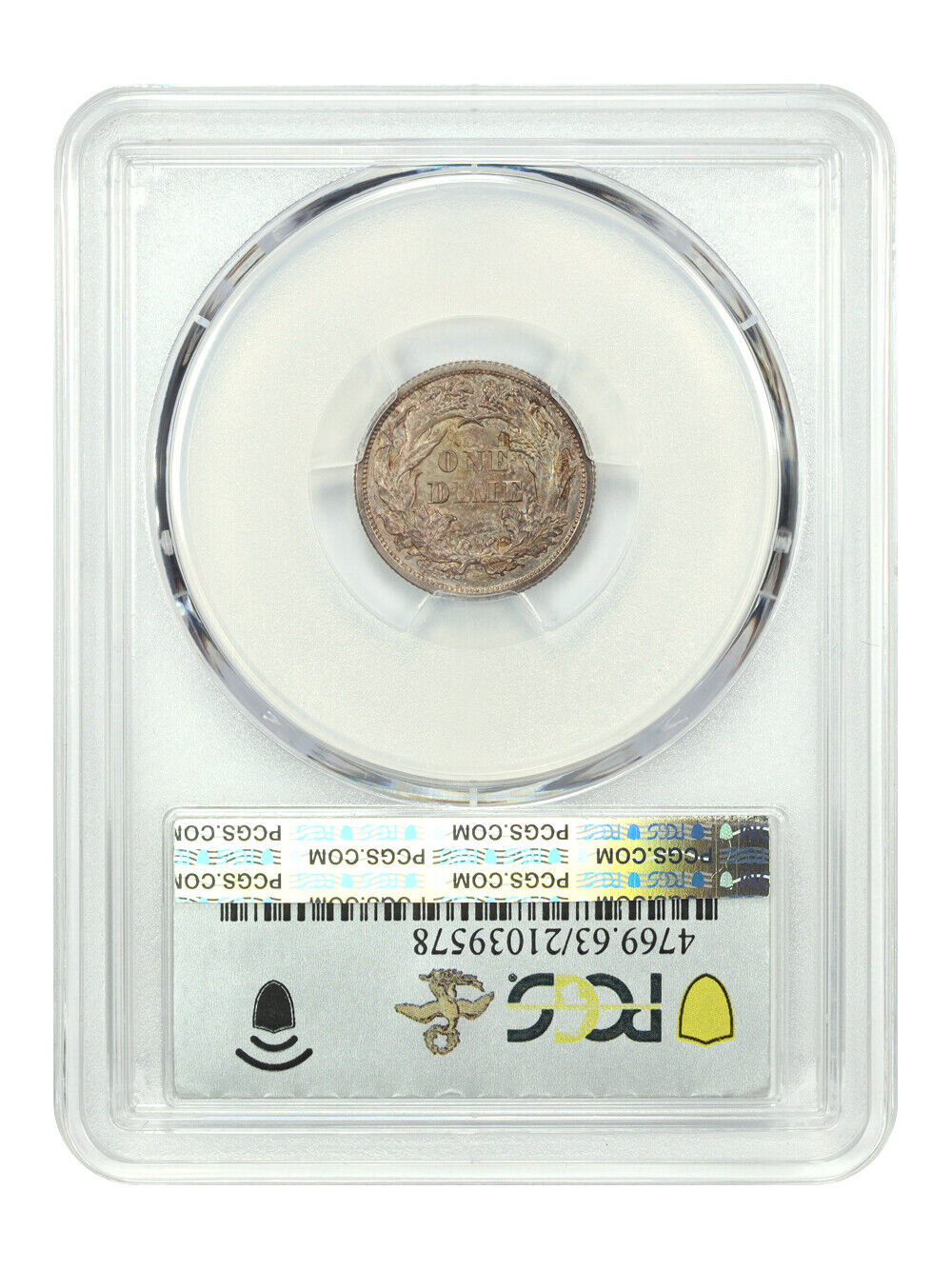 1873 10C PCGS PR63 (Arrows) ex: D.L. Hansen