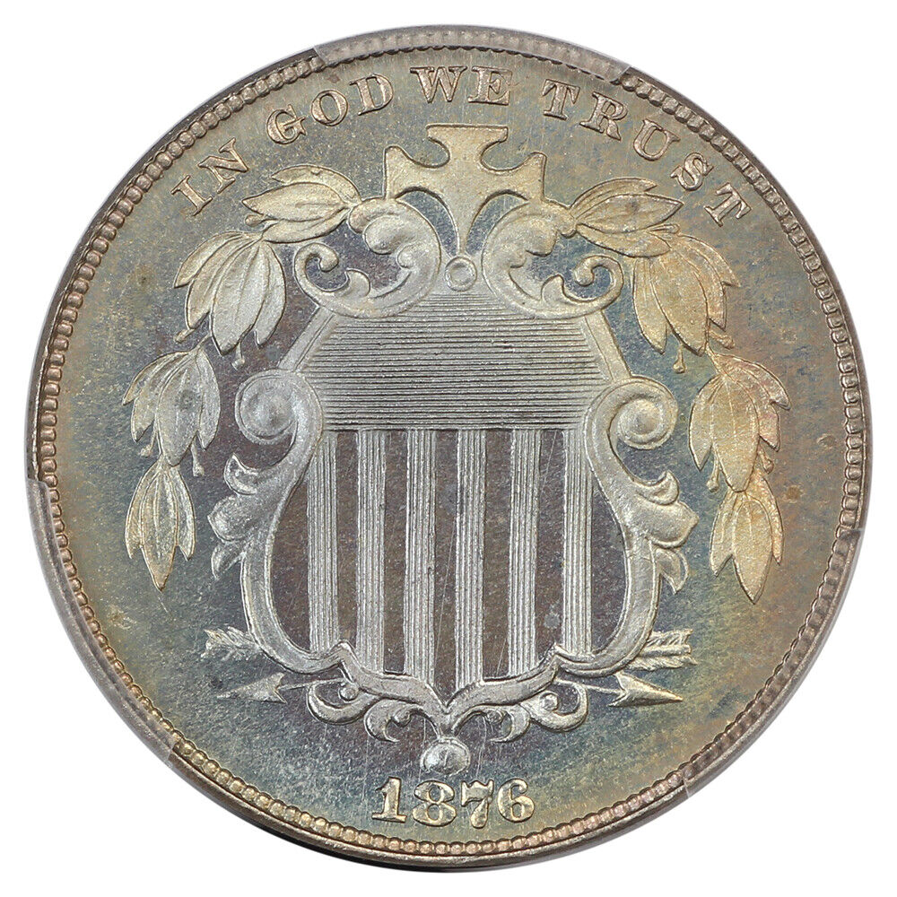 1876 5C PCGS PR66+ - Shield Nickel