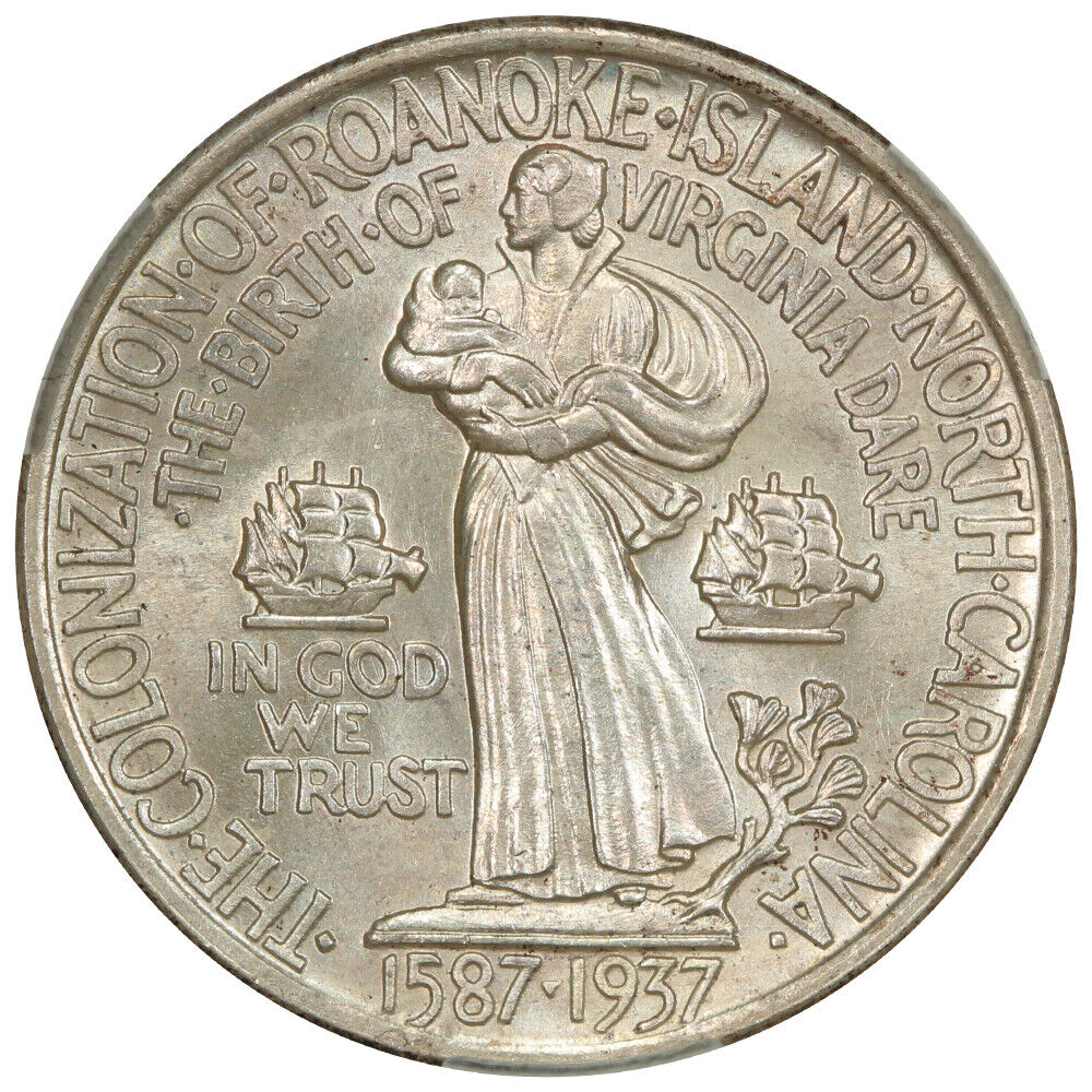 1937 50C Roanoke CACG MS66 - Classic Silver Commemorative