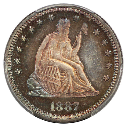 1887 25C PCGS PR67 ex: D.L. Hansen