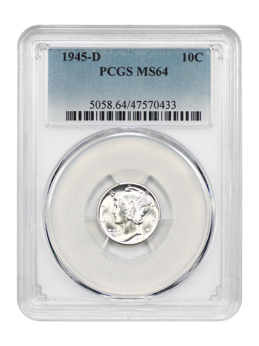 1945-D 10C PCGS MS64