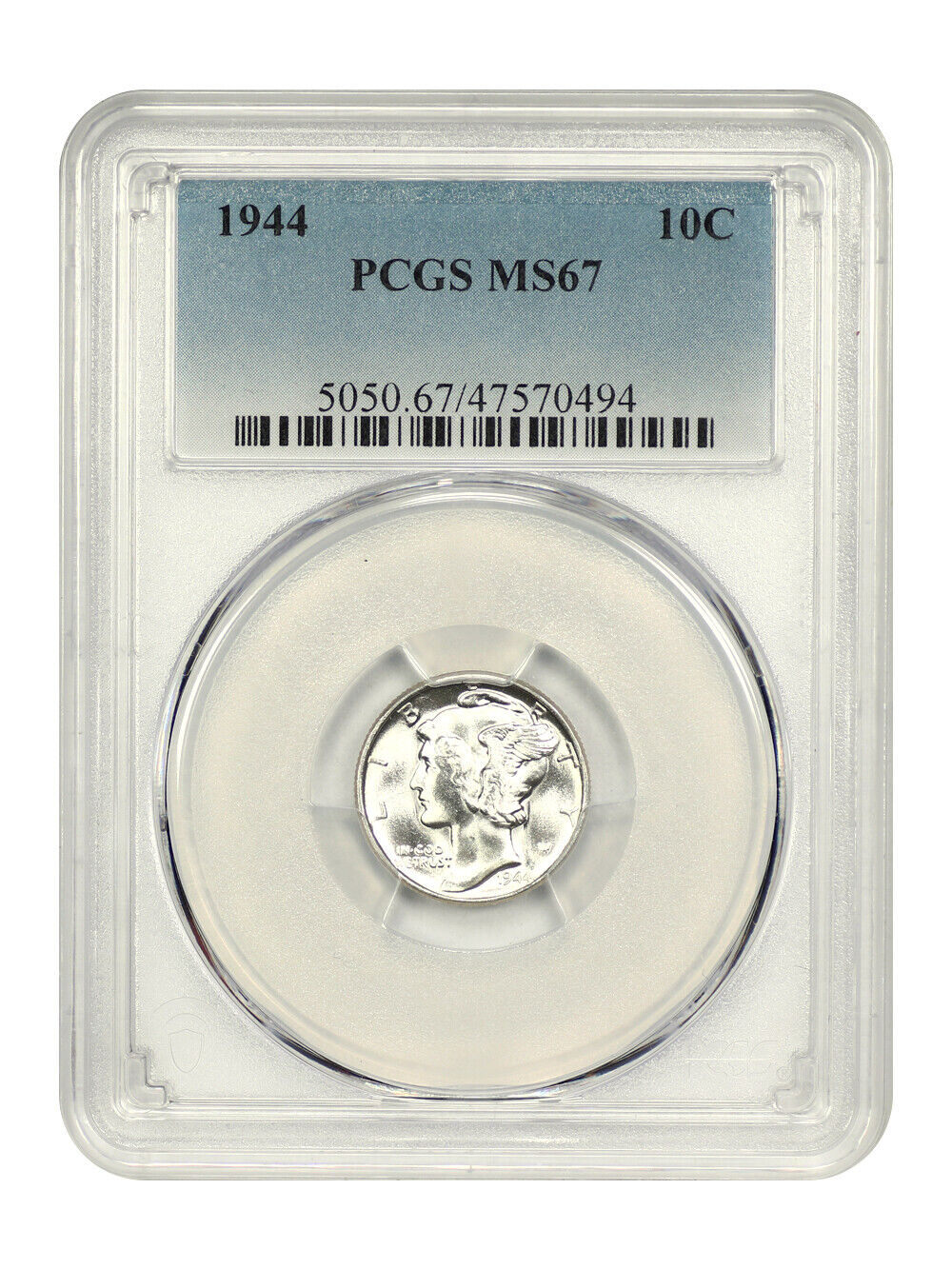 1944 10C PCGS MS67