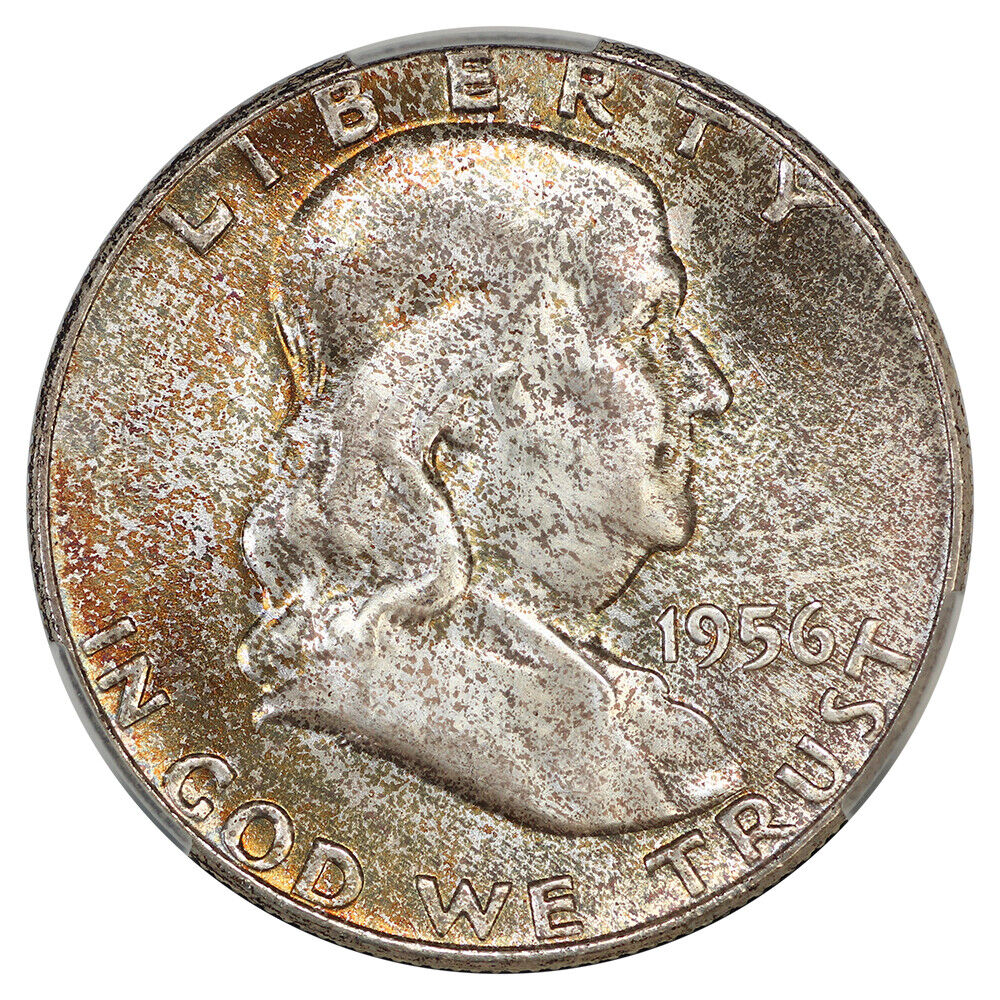 1956 50C CACG MS67FBL ex: D.L. Hansen - Franklin Half Dollar