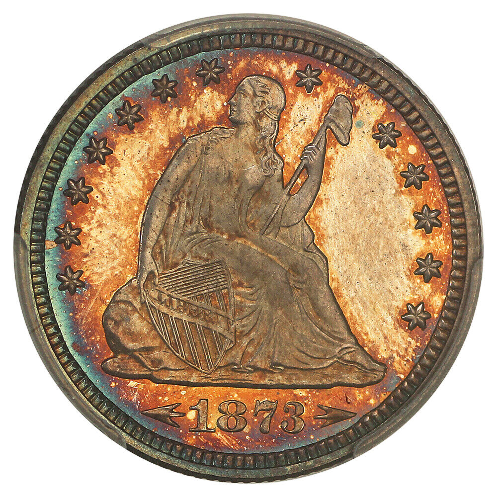 1873 25C PCGS PR66 (Arrows) ex: D.L. Hansen/Eliasberg