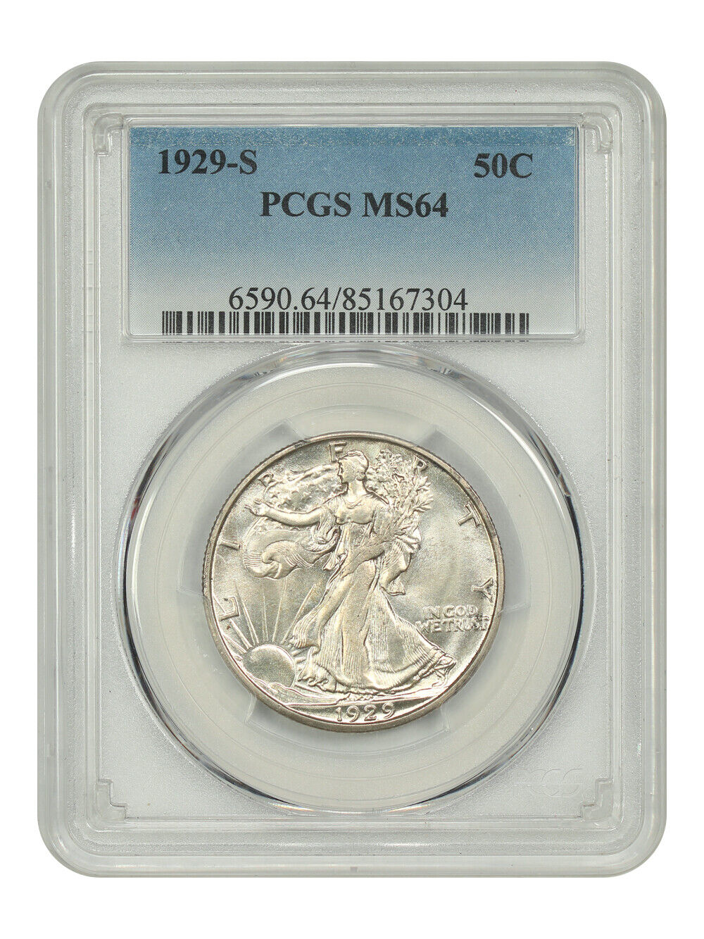 1929-S 50C PCGS MS64 - Walking Liberty Half Dollar