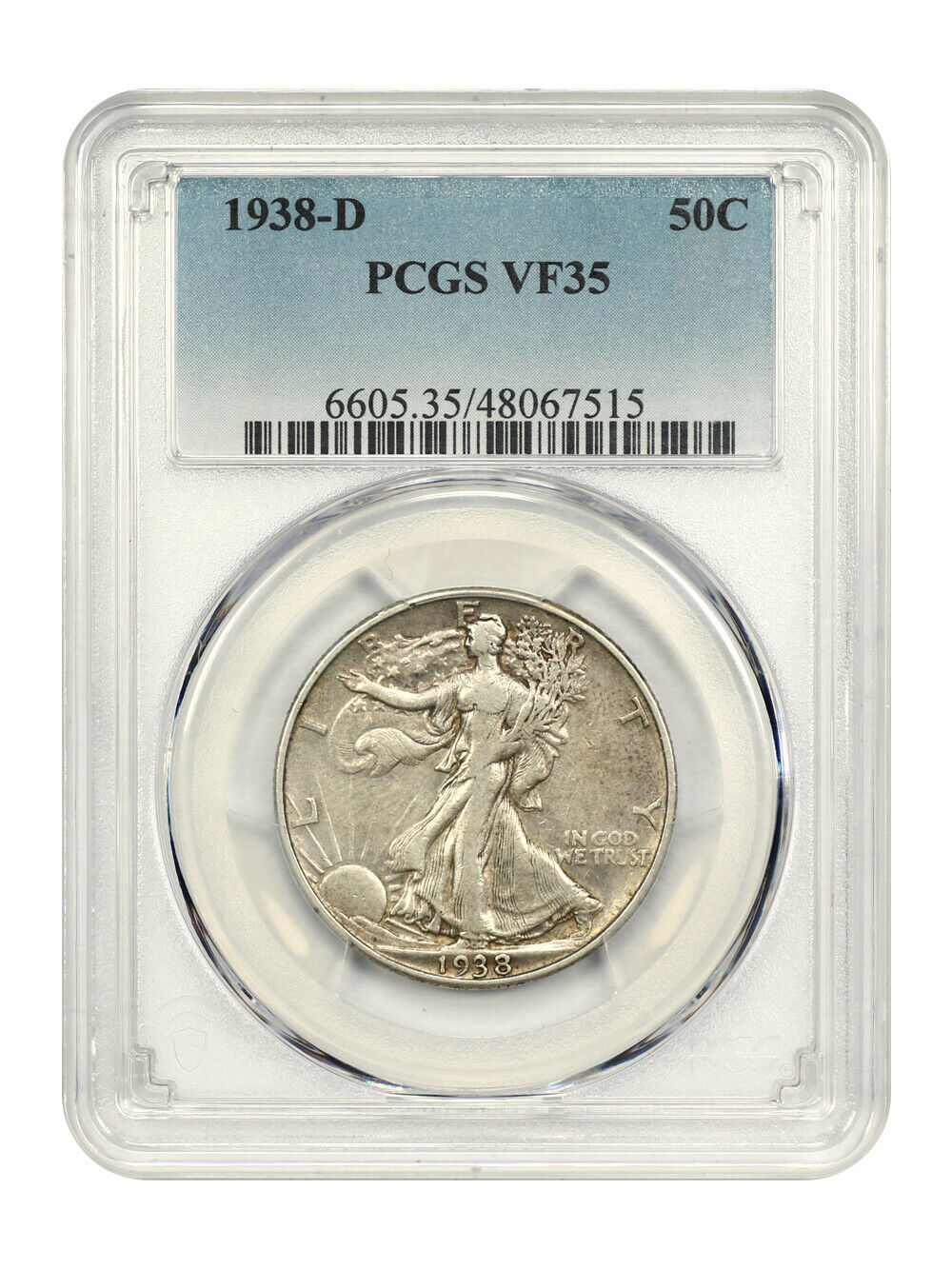 1938-D 50C PCGS VF35