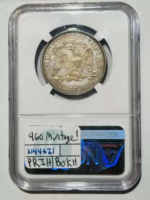 1871 P Half Dollars Liberty Seated NGC PF-64 960 Mintage!