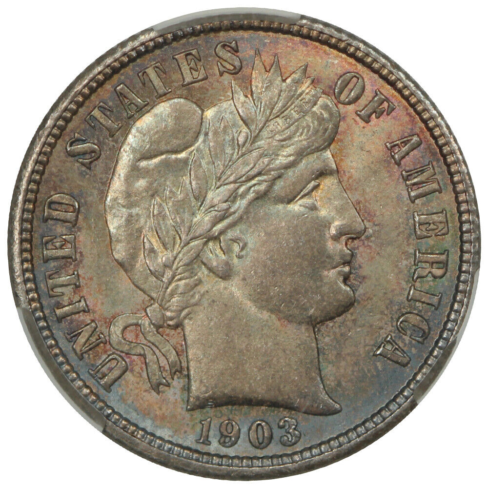 1903 10C CACG MS66+ ex: D.L. Hansen - Barber Dime