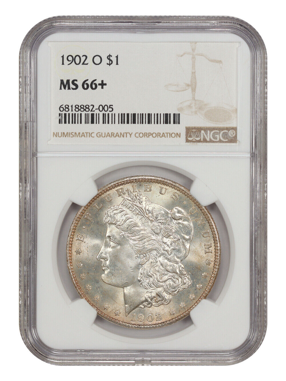 1902-O $1 NGC MS66+ - Morgan Dollar