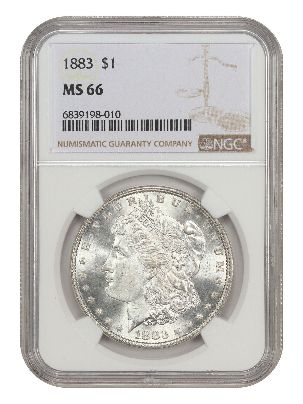 1883 $1 NGC MS66 - Morgan Dollar