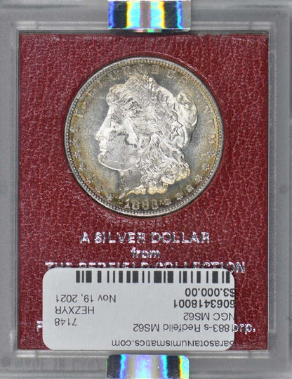 1883-S $1 Redfield Hoard Morgan Silver Dollar NGC MS62