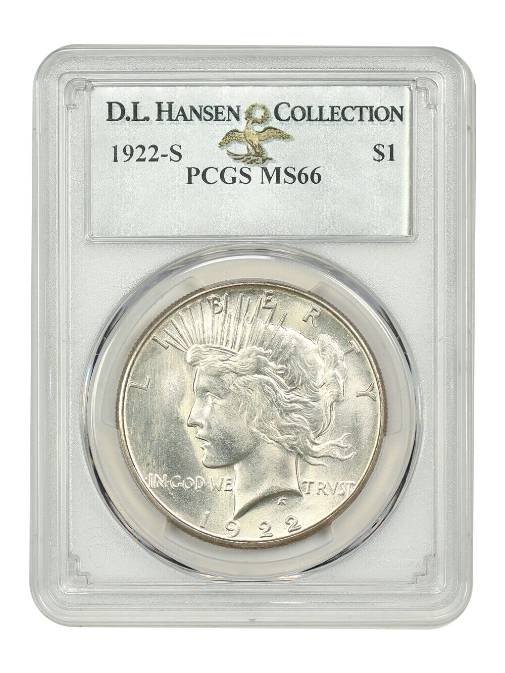 1922-S $1 PCGS MS66