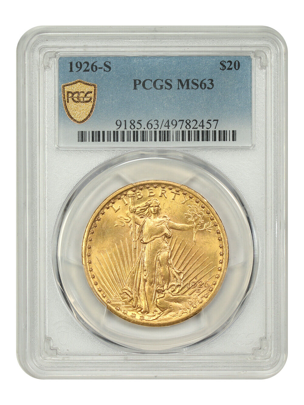 1926-S $20 PCGS MS63 - St. Gaudens $20