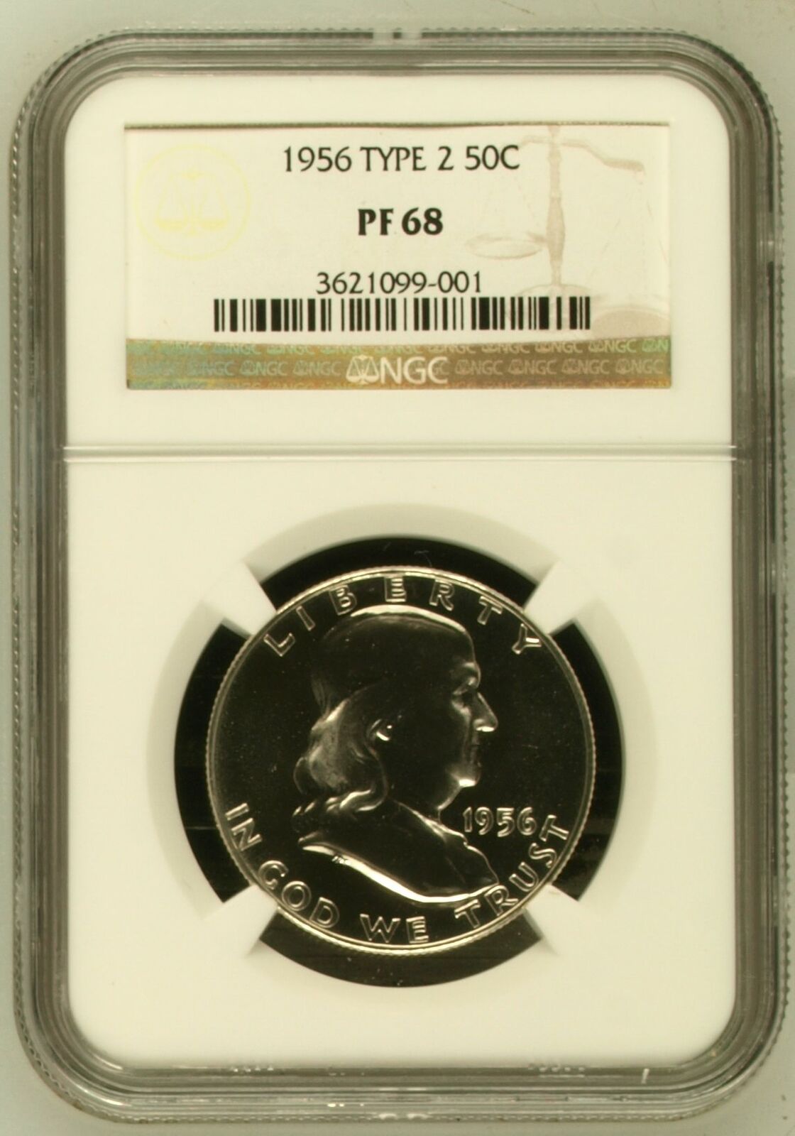 1956 P Half Dollars Franklin NGC PF-68 - Type 2