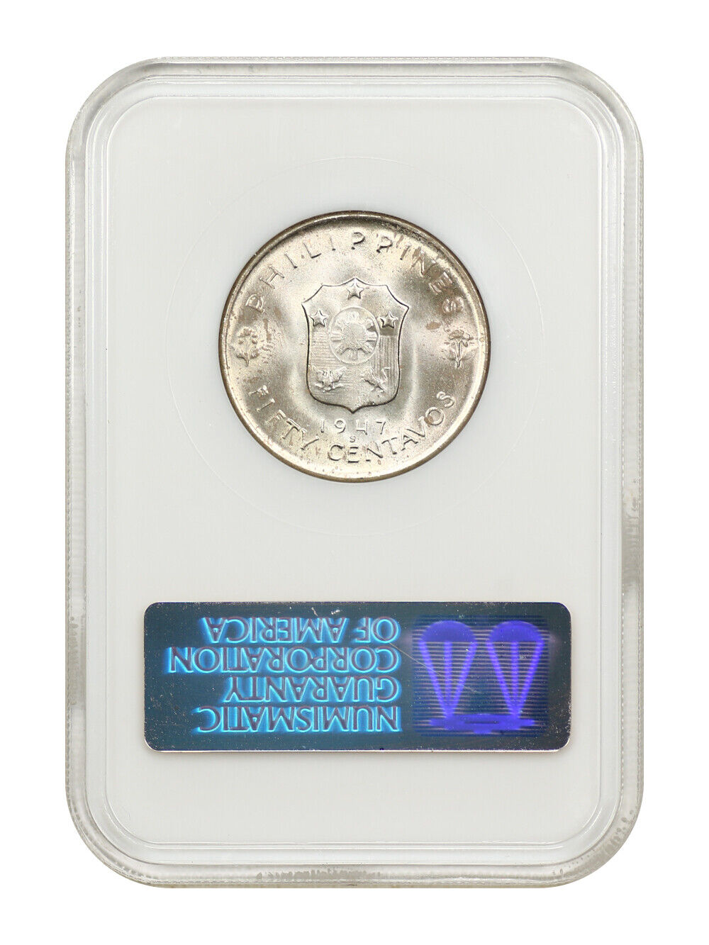 Philippines: 1947-S 50 Centavos NGC MS65 (Douglas MacArthur Commem)