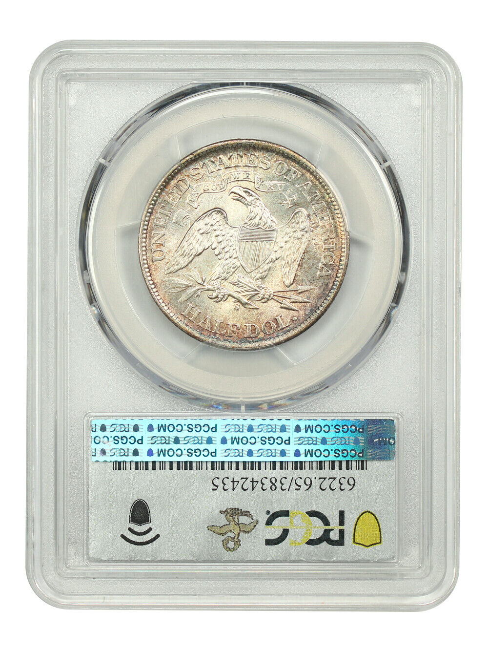 1867-S 50C PCGS MS65