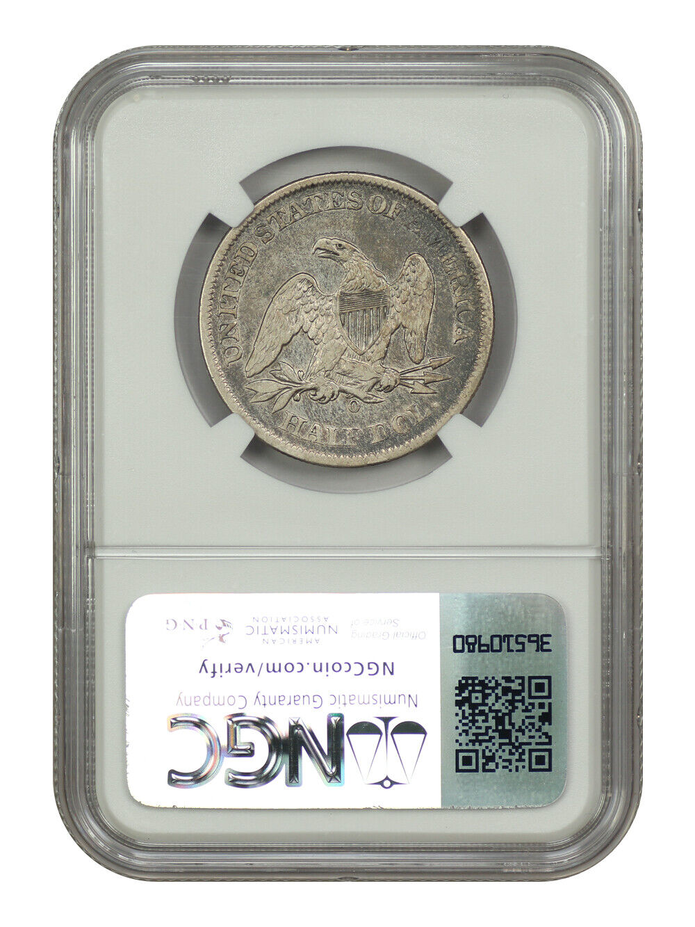 1861-O 50C NGC VF35 (CSA Obverse) - Liberty Seated Half Dollar