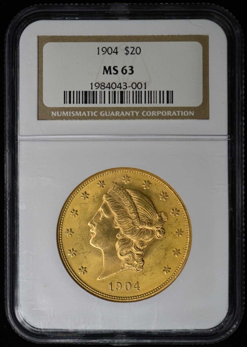 1904 Liberty Double Eagle Type 3 $20 NGC MS63