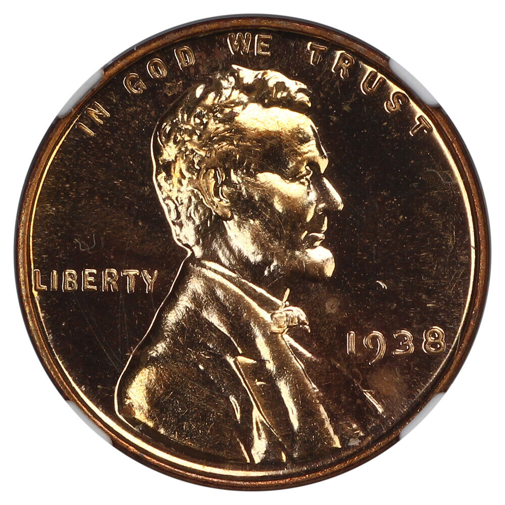 1938 1C NGC PR64RD - Lincoln Cent (Wheat Reverse) - Popular Proof Issue