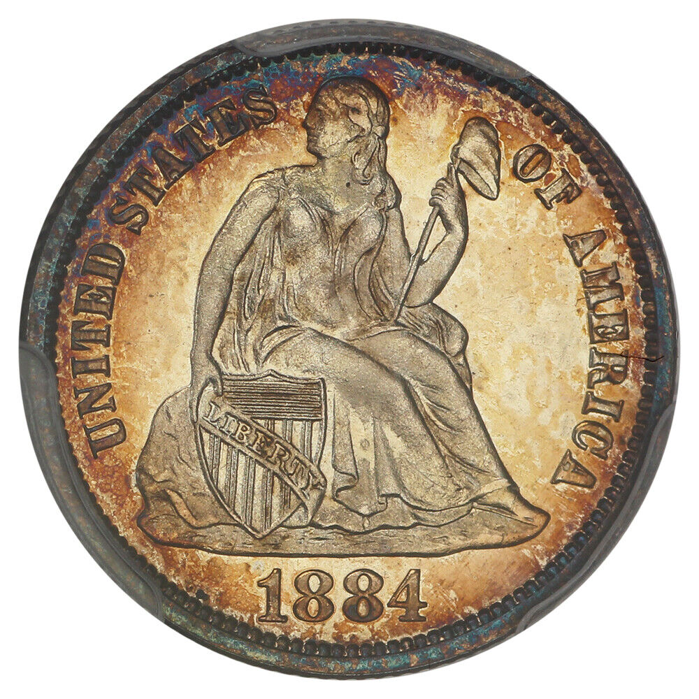 1884 10C PCGS PR67CAM ex: D.L. Hansen