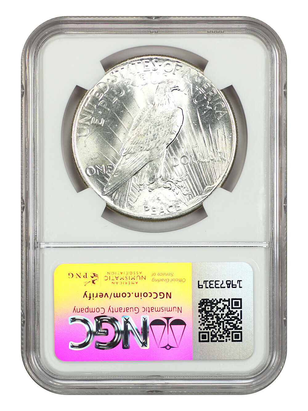 1925 $1 NGC MS66+ - Peace Dollar