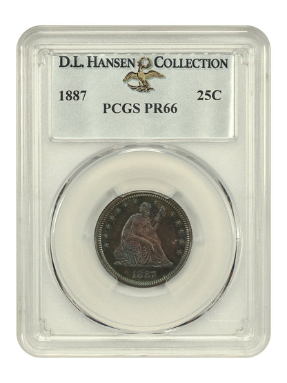 1887 25C PCGS PR66 ex: D.L. Hansen