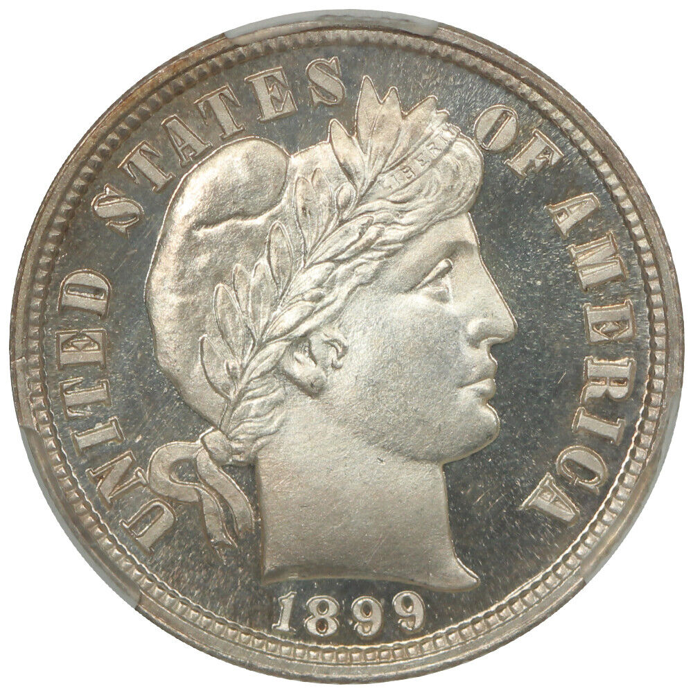 1899 10C CACG PR67CAM ex: D.L. Hansen - Barber Dime