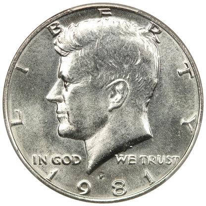 1981-P 50C PCGS MS67 - Kennedy Half Dollar