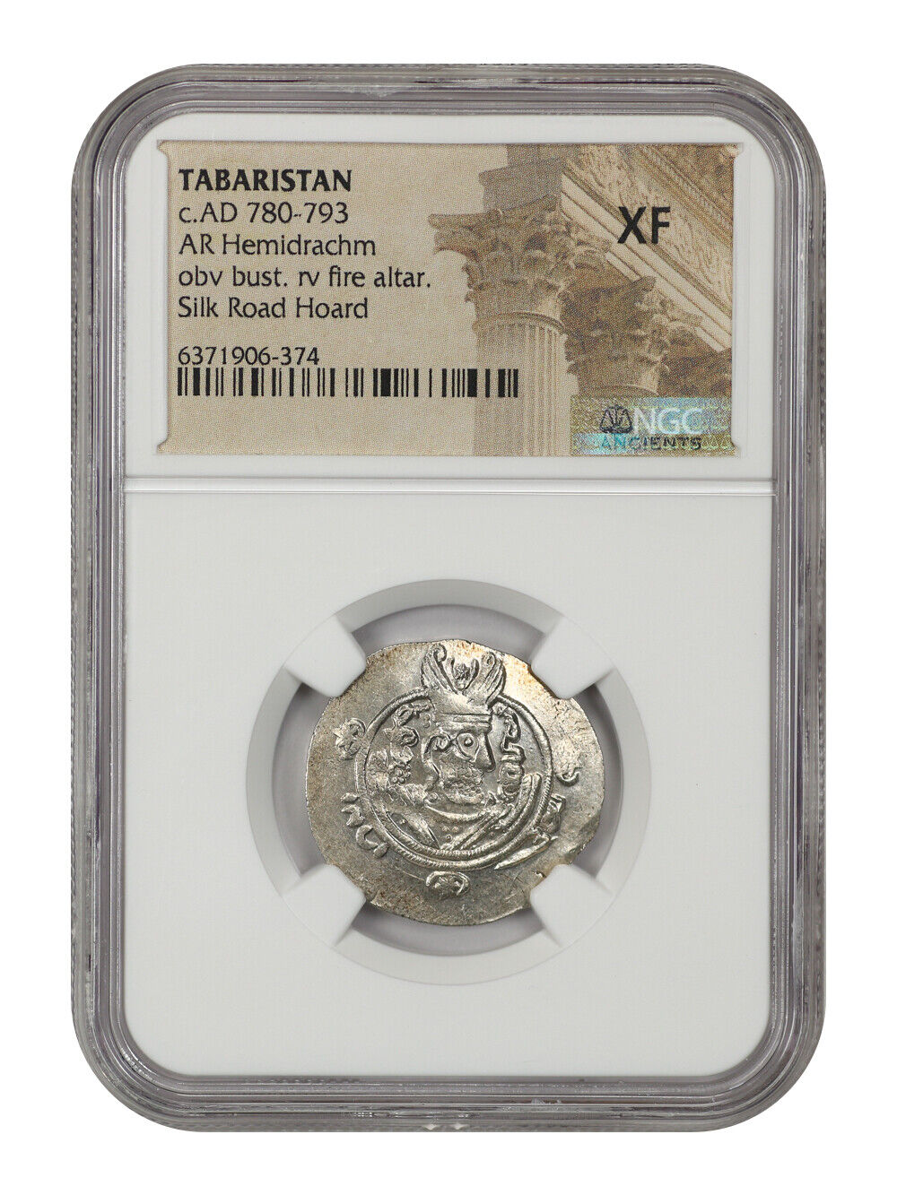 Byzantine Empire: (c.AD 780-793) AR Hemidrachm NGC XF (Tabaristan)