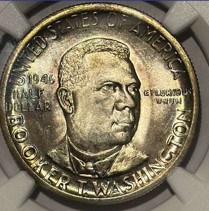 1946 P NGC MS-66 BOOKER T. WASHINGTON - COLOR & LUSTER